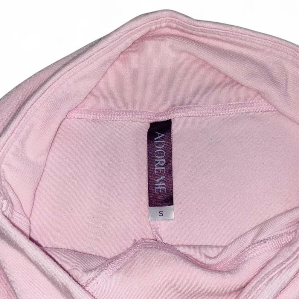Adore Me Baby Pink Crisscross Waist‎ Flare Yoga Pants View 5